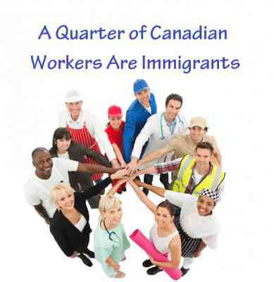 A Quarter of Canadian Workers Are Immigrants