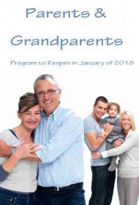 Parents and Grandparents Program to Reopen in January of 2018